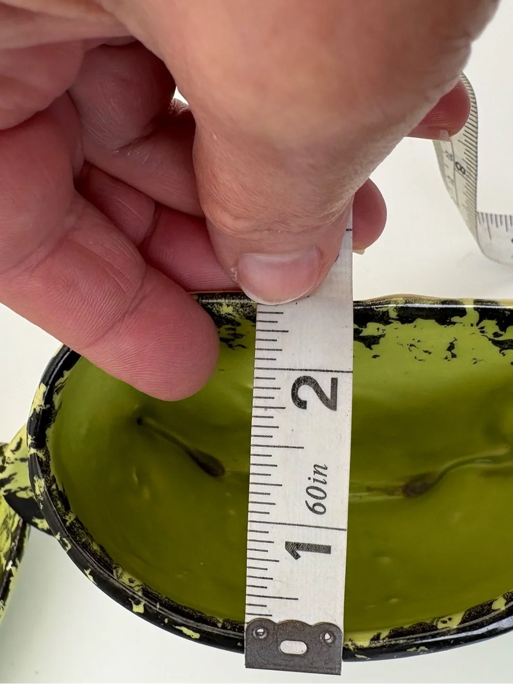 Vintage Olive Green Decorative Ceramic Teacup Wall Pockets